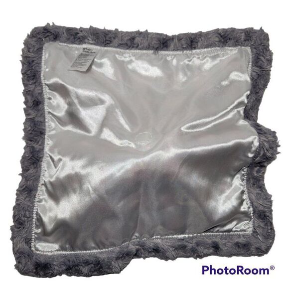 Baby Starters Baby Lovey Security Blanket Rattle Gray Dog Dream Big Little One - Picture 6 of 11